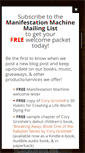 Mobile Screenshot of manifestationmachine.com